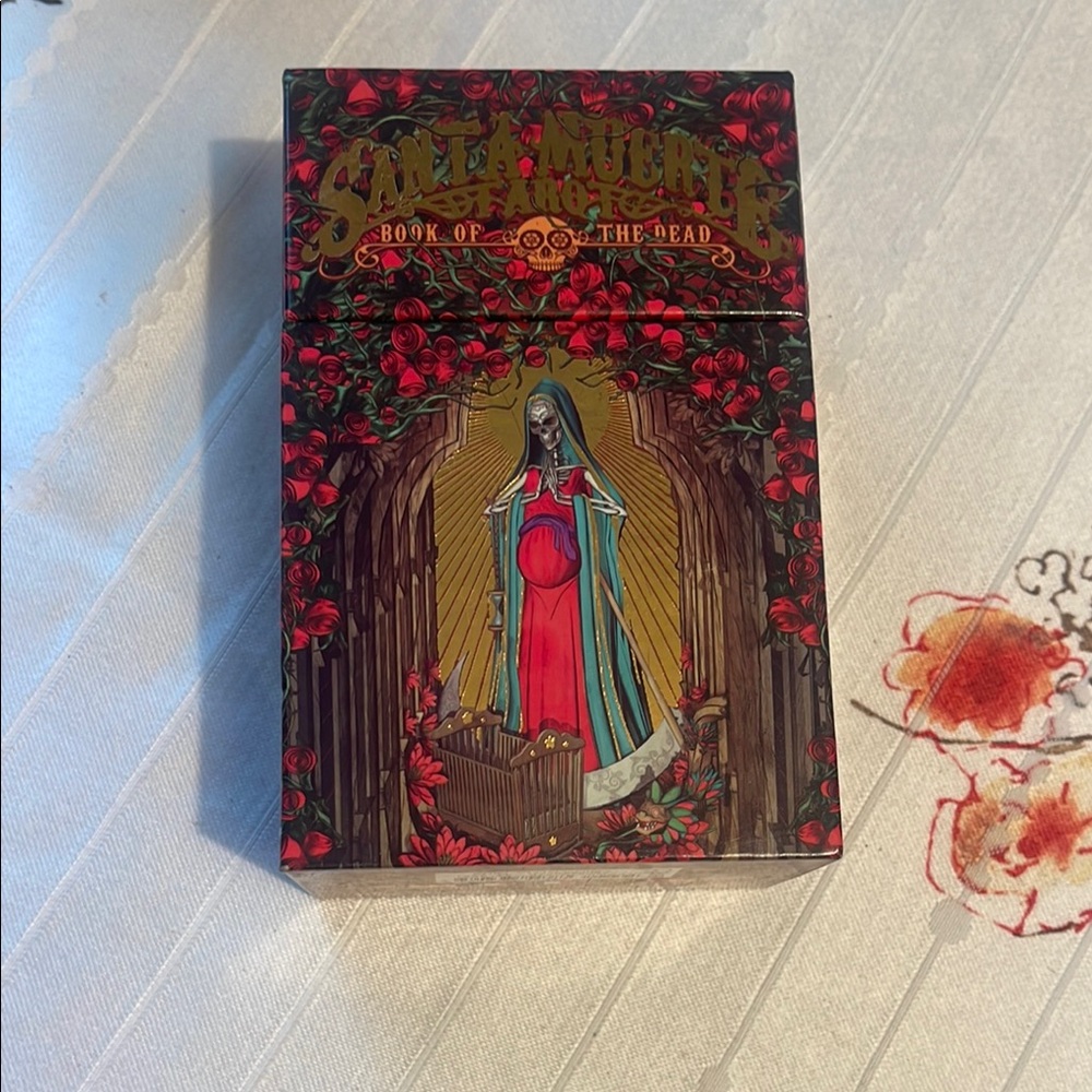 Santa Muerte Book of the Dead Graphic Card Deck with book